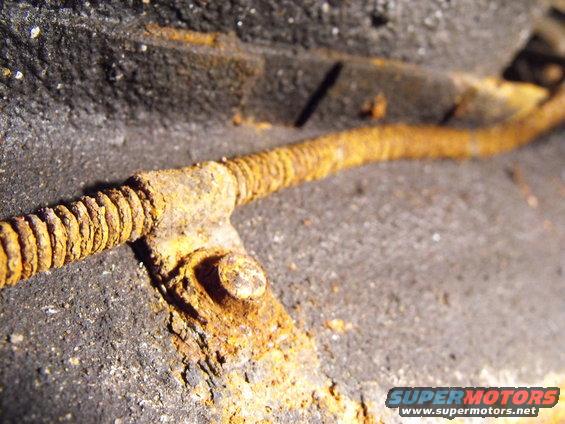 dscf3061.jpg Up here in salt country I decided to scope the condition of the 29 year old brake line that runs front to back. Like that round bolt head there in the pic ?