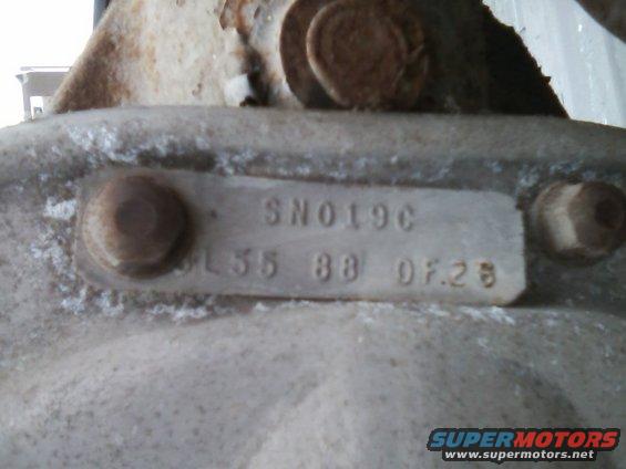 Axle part with stamped numbers SN019C and L35 88 0F.28