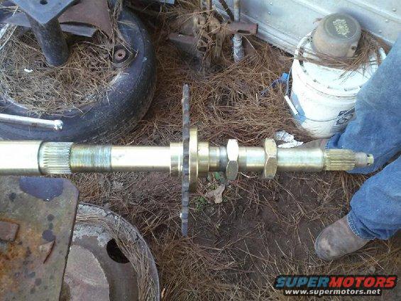 then take the big nuts off and the piece that holds the sprocket on will slide off