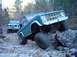 1970 Ford Bronco - Full size, perched on a large rock