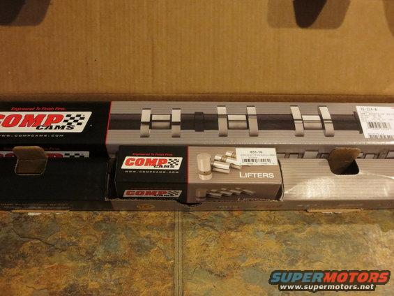 COMP Cams camshaft and lifters in boxes