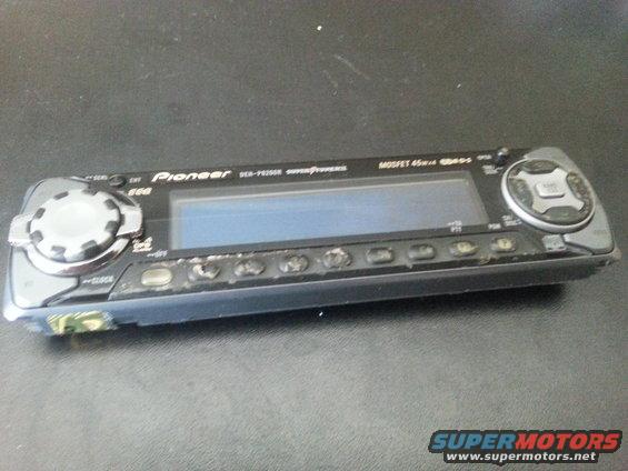 Pioneer DEH-P750R car stereo with a blue display and silver control knob