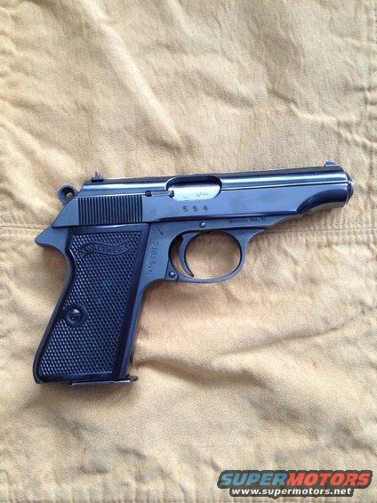 Walther PPK pistol with serial number 318354