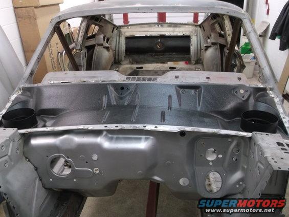 Lower cowl panel welded in.