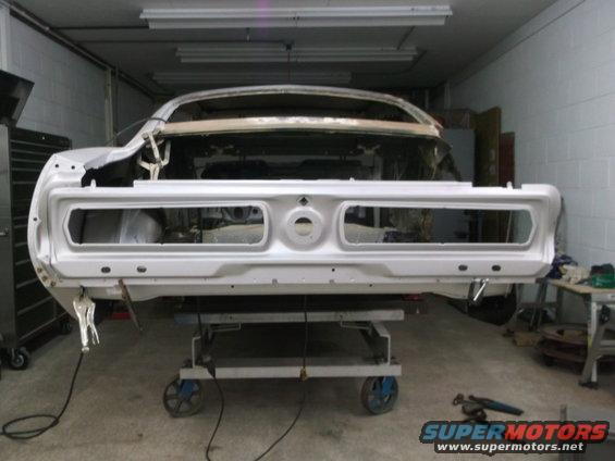 Steel Shelby tail light panel from Tony Branda, fits great !!!