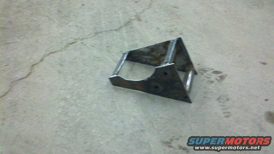 Metal bracket on concrete floor