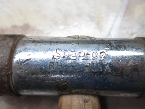 Close-up of a Snap-on BH92 USA hammer with visible markings