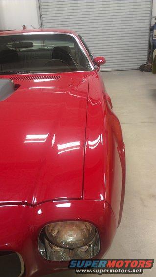 Red 1972 Pontiac Trans Am front quarter view