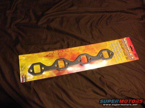 Remfelx 3003. These are graphite/steel gaskets that are extra thick with a 50% crush built in to seal any warping or imperfections.