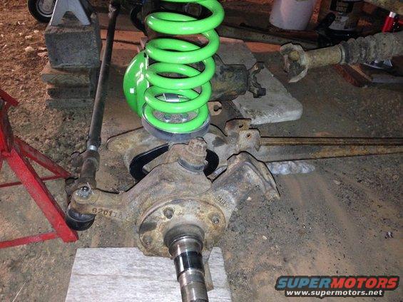 Green coil spring and suspension parts