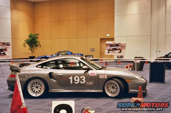 Porsche 911 Turbo with racing numbers 193 ASP and Hoosier decals