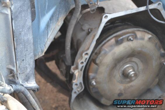 Transmission torque converter with SuperMotors logo