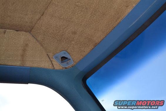 1981 Ford F-250 interior ceiling and windshield corner