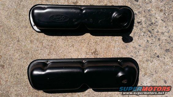 Valve covers sanded and repainted.