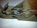 1995 Ford Bronco - A worn hood latch mechanism shows signs of rust and age.