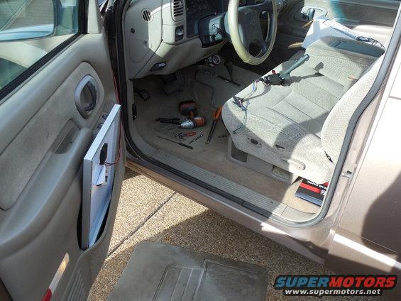 mfs09.jpg This is as much mess as I made.  It was a very quick, easy, clean job.

The solar panel in the door pocket goes on the dash when I leave the truck parked for days or weeks.