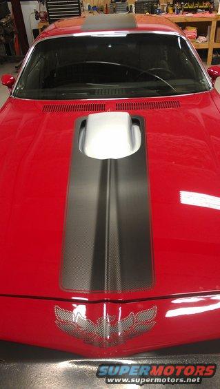 1972 Pontiac Trans Am hood with bird emblem and scoop