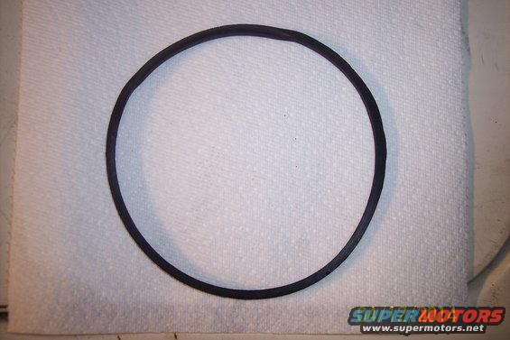 Rubber O-ring on a white paper towel