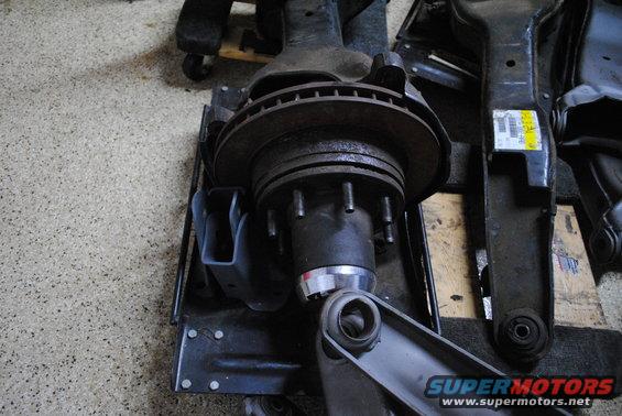 Dana 50 TTB front axle part with brake rotor and hub