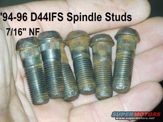 spindle5studs.jpg Spindle Studs from a '94 F150 (5 per knuckle) may fit all D44IFSs.