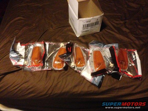 img_15541.jpg All new housings. $30 for all 5 shipped to my door brand new. These are the exact same ones you get from Ford, but for much less. They are Trucklite part #25760Y. They are available from Ryder Fleet Producsts for $4.48 each as of 4/18/2014.