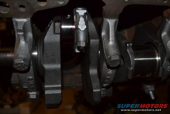 Crankshaft with visible part numbers