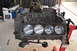 1981 Ford F-250 - Engine block on a stand, ready for rebuild or inspection.