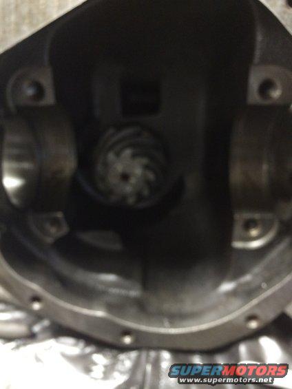 Differential housing with visible gears and mounting points
