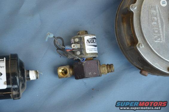 NOLAN carburetor solenoid and filter assembly, 12VDC