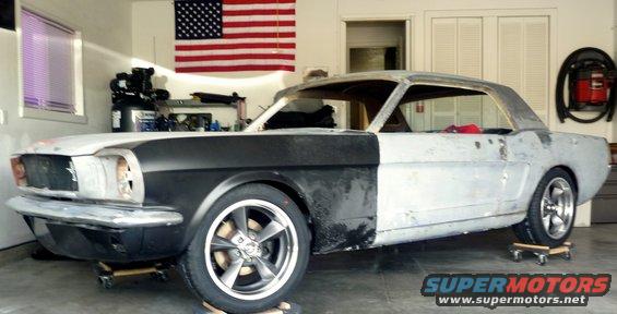 1965 Mustang 17x7 wheels with 235/45-17 tires