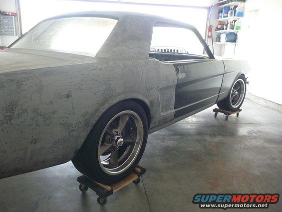 1965 Mustang 17x7 wheels with 235/45-17 tires