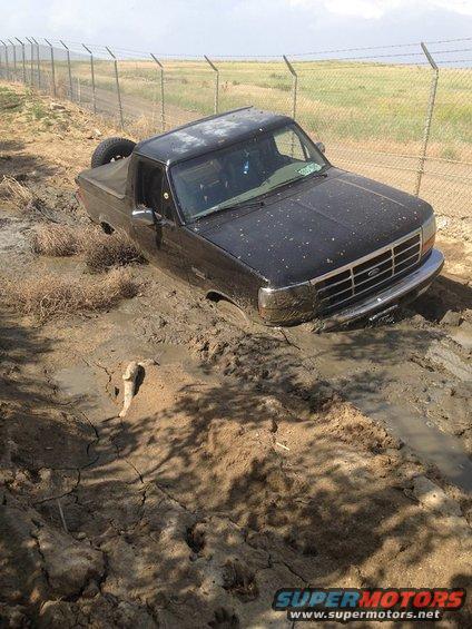 always check how deep the mudd hole is first.