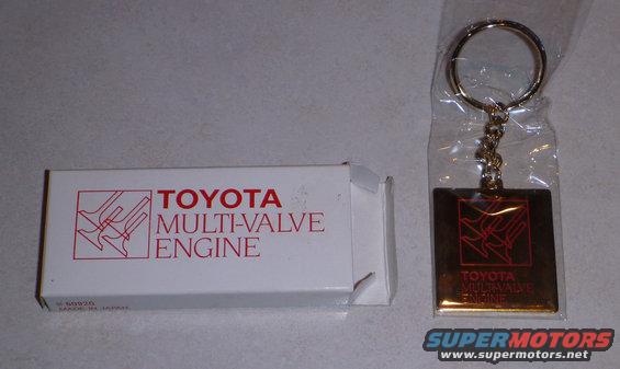 Toyota Multi-Valve Engine box and keychain