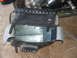 1998 Honda Shadow VT750C - A black leather motorcycle saddlebag with a reinforced metal interior is shown.