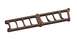 1988 Ford Bronco - A brown metal engine component with multiple rectangular cutouts and bolt holes is shown against a white background.