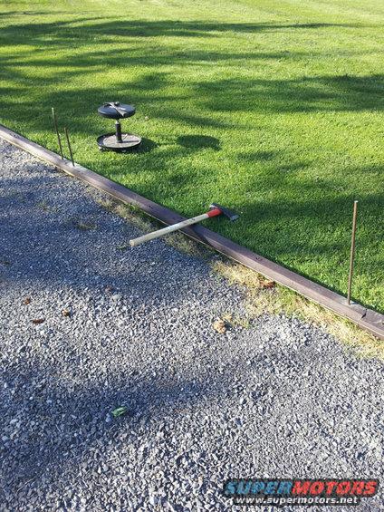 20140511_180306.jpg STOP.
HAMMERTIME

Or use a good heavy axe once they're started (drilled a 3/4&quot; hole at each end for rebar clearance)