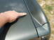 Apparently, this is a flimsy spot in the hood because it appears to have flexed after the wreck repa...