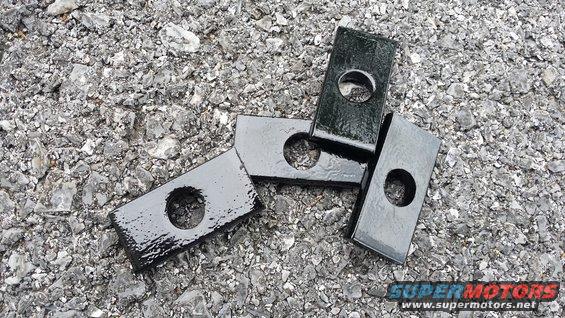 Washers were mild steel.  Even though they wouldn't be seen, they will rust and may rust the frame