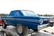 1968 Ford Mustang - A blue 1963 Ford Falcon drag car is seen from the rear, loaded onto a trailer.