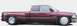 1978 Ford Bronco - Side profile of a lowered maroon Dodge Ram 3500 pickup truck dual rear wheels and a crew cab.