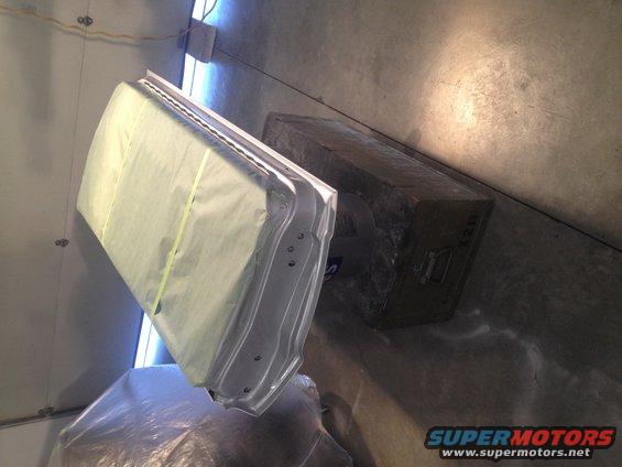 1965 Mustang PS door painted chop top silver metallic