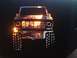 1978 Ford Bronco - This metal art piece resembles a truck's front end with a glowing interior.