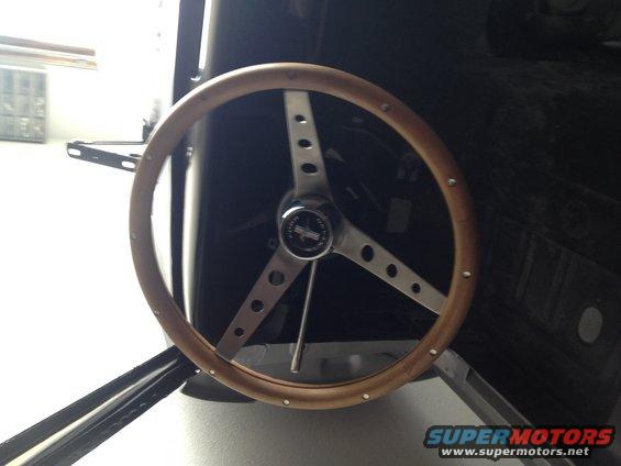 1965 Mustang Tilt Column and Wood Grain Steering Wheel