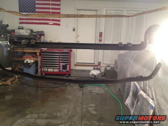 !965 Mustang bumpers epoxied
