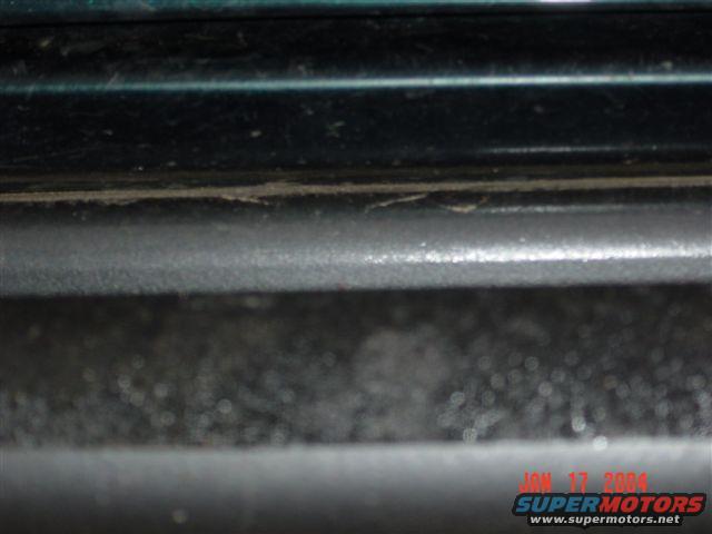 Close up driver side spacing center