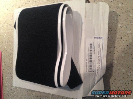 1965 Mustang door run felt replacement