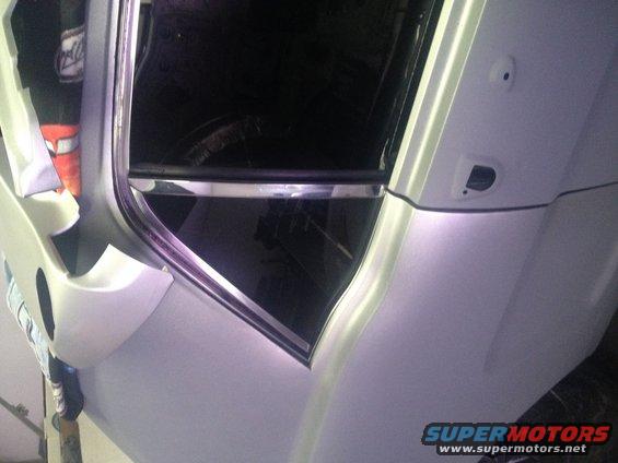 1965 Mustang PS quarter window installed