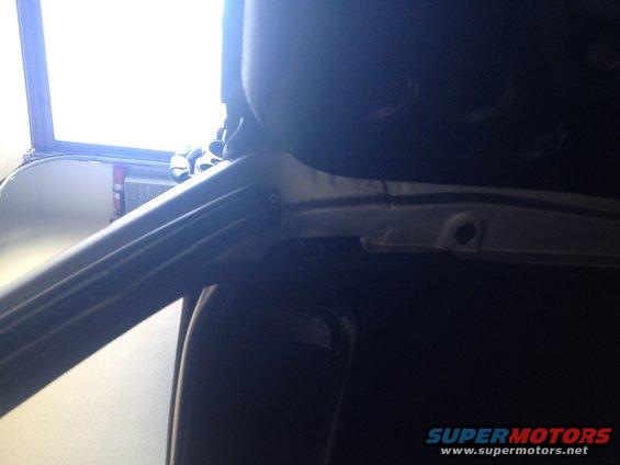 1965 Mustang roof rail weatherstrip end