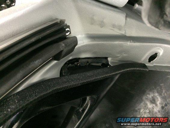1965 Mustang A pillar windlace bracket