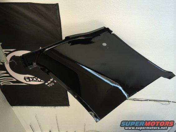 1965 Mustang rear interior panels painted black